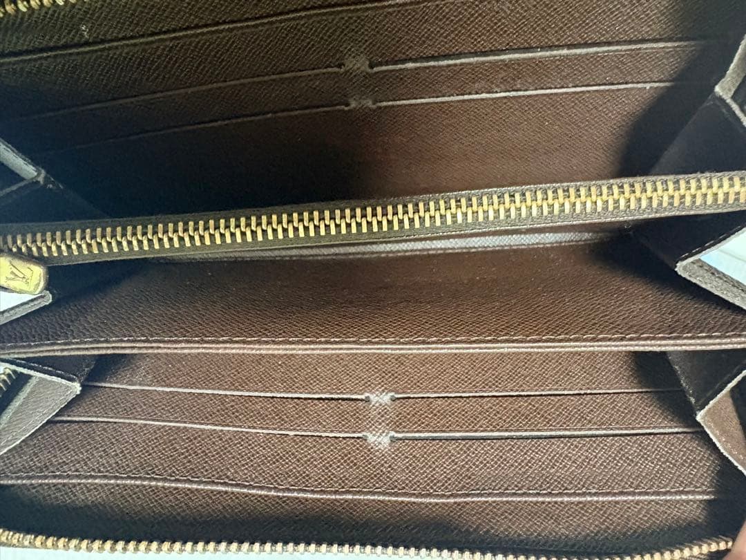 チェック柄 ブラウン 長財布　ルイヴィトン　Louis Vuitton