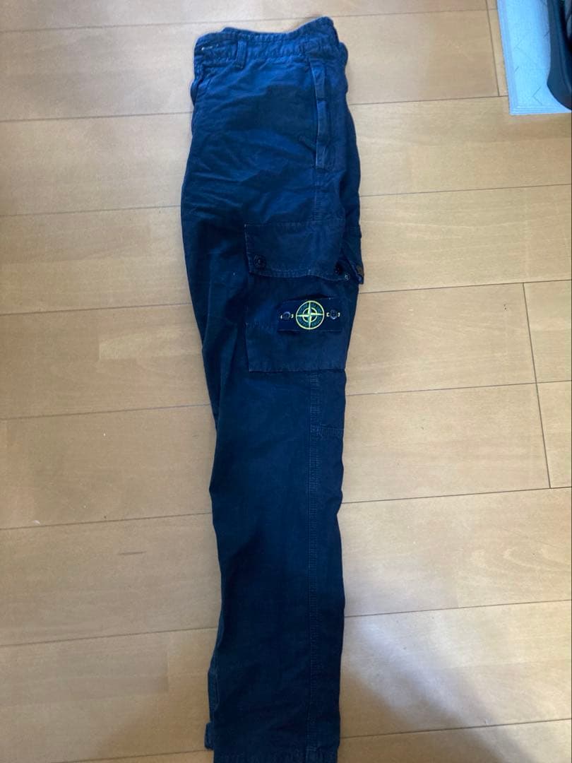 正規品STONE  ブラックカーゴパンツw30