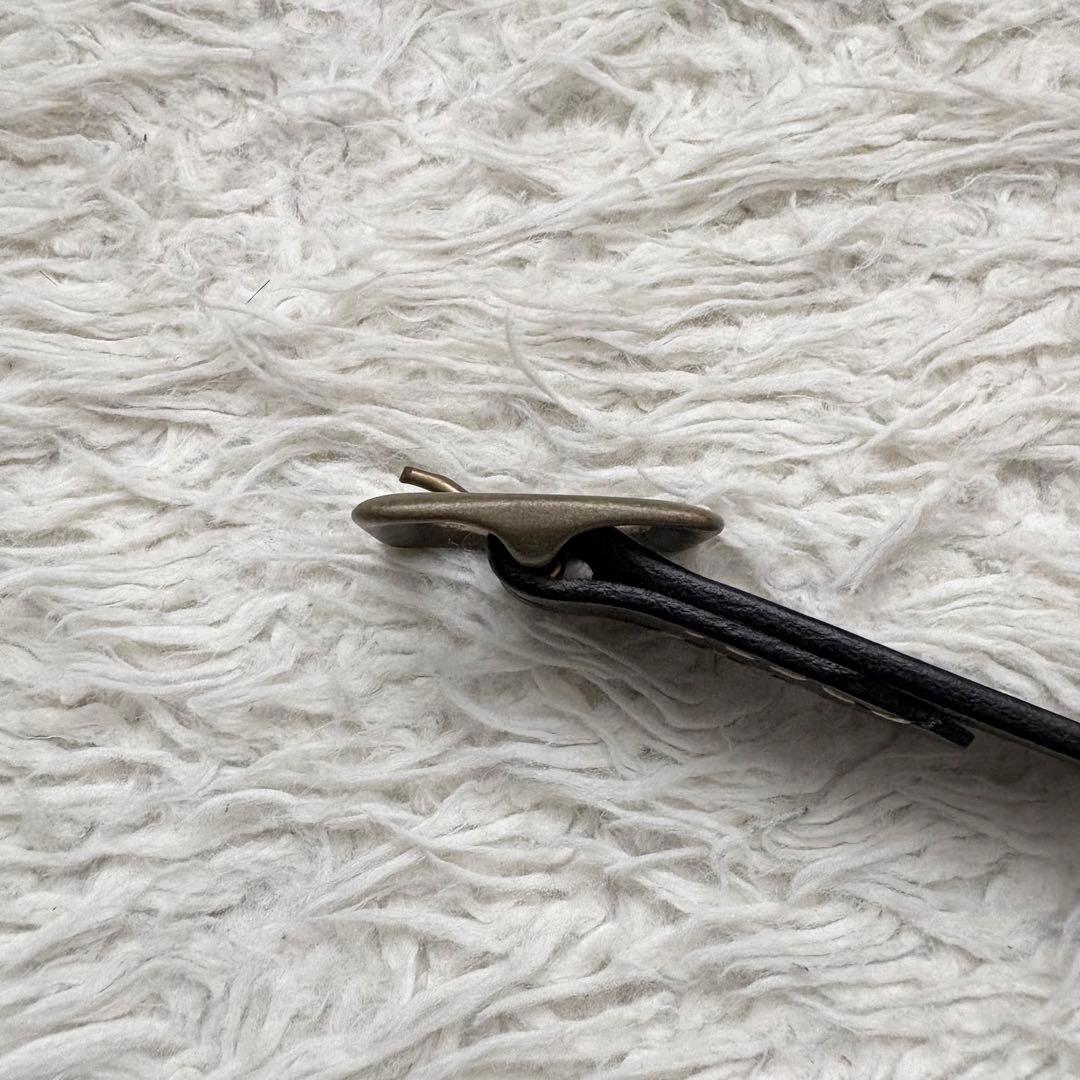 極美品　テンダーロイン　ナローT-BELT 真鍮バックル　ブラック　38