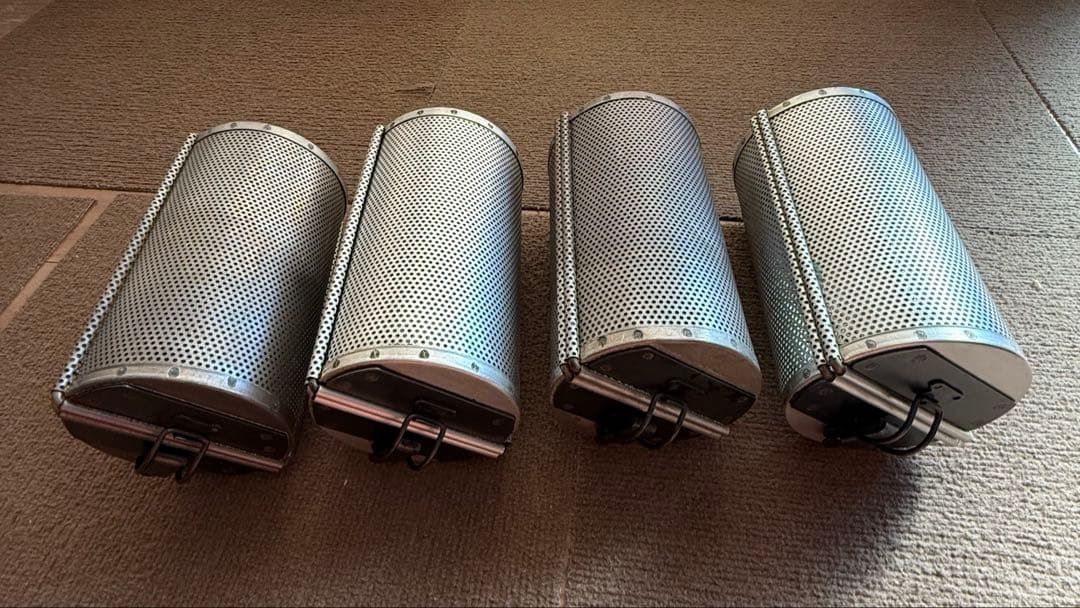 JHBS 丸メッシュ焼き型　ラウンドパン型　4個セット