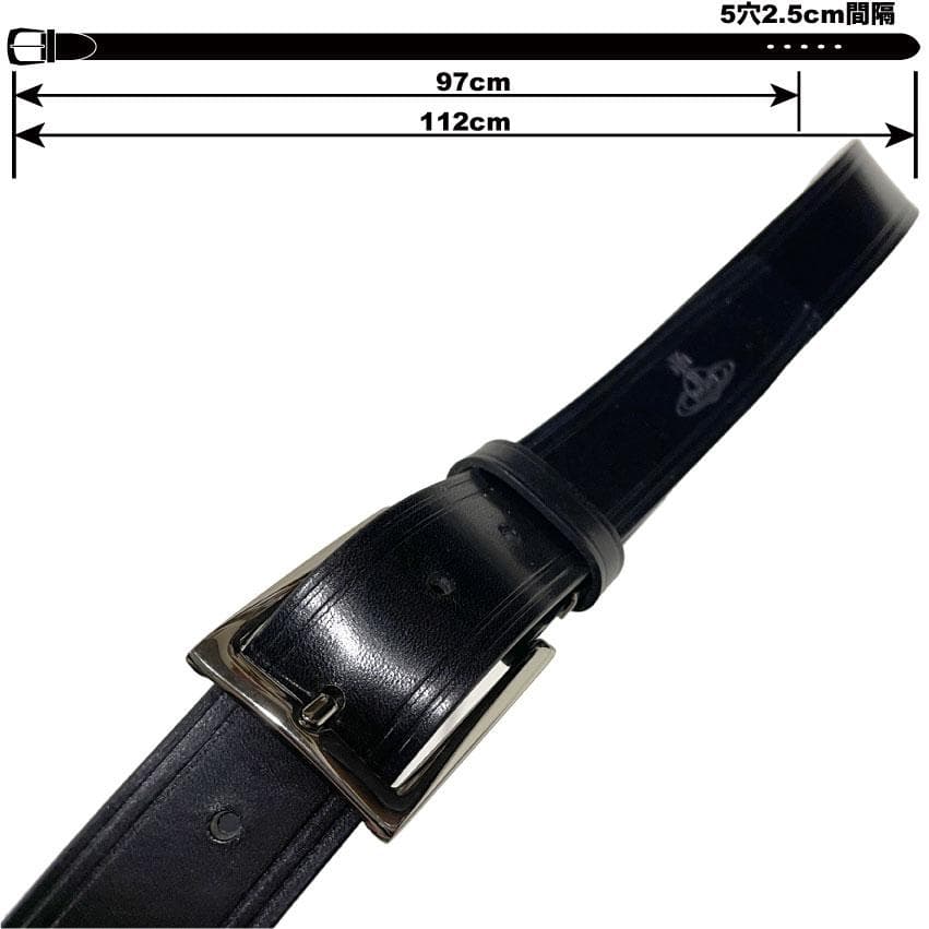33mm 新品 ヴィヴィアンウエストウッド 日本製 ブラック ベルト 正規品