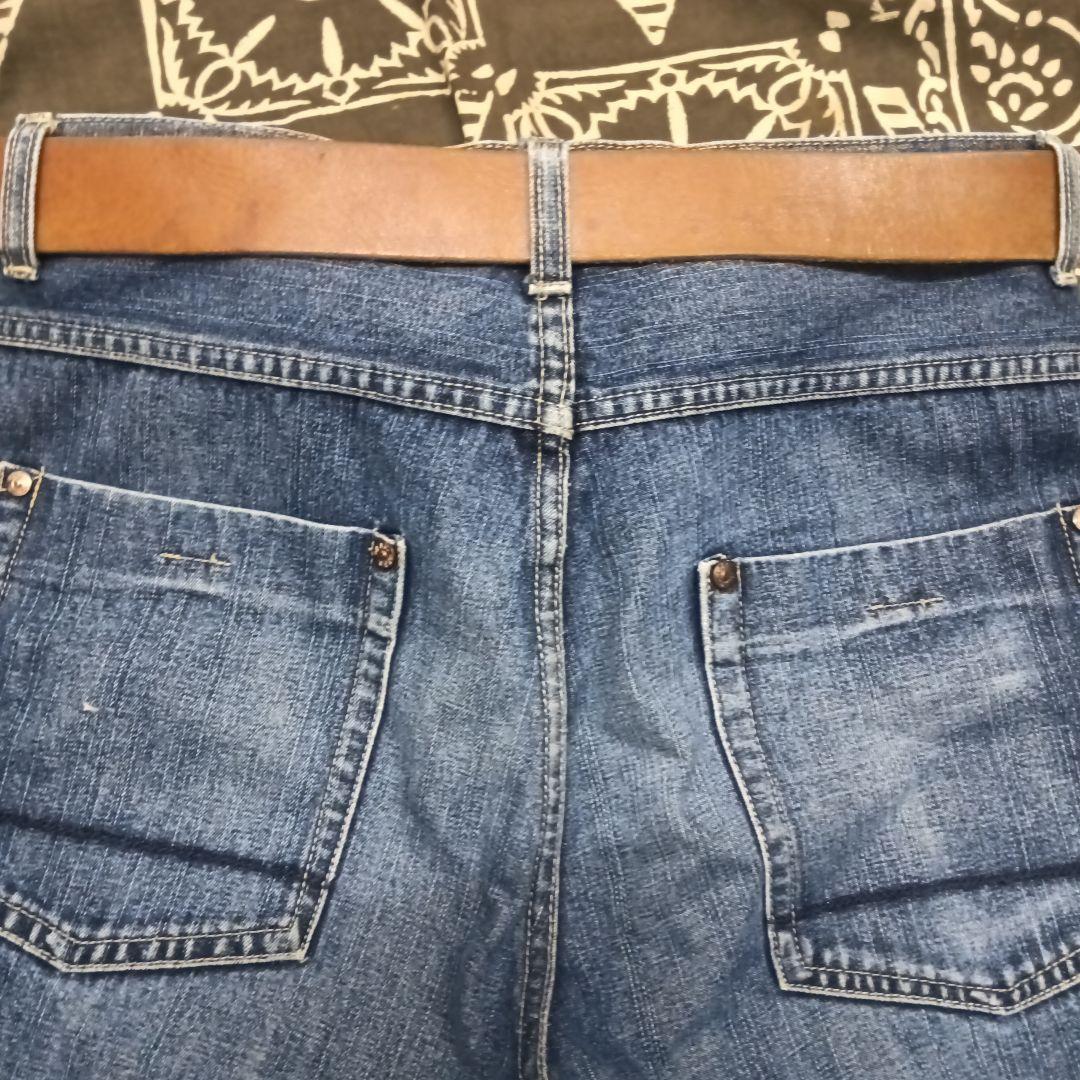 EVISU エビス　本革ベルト　レザーベルト　36インチ　エヴィスジーンズ