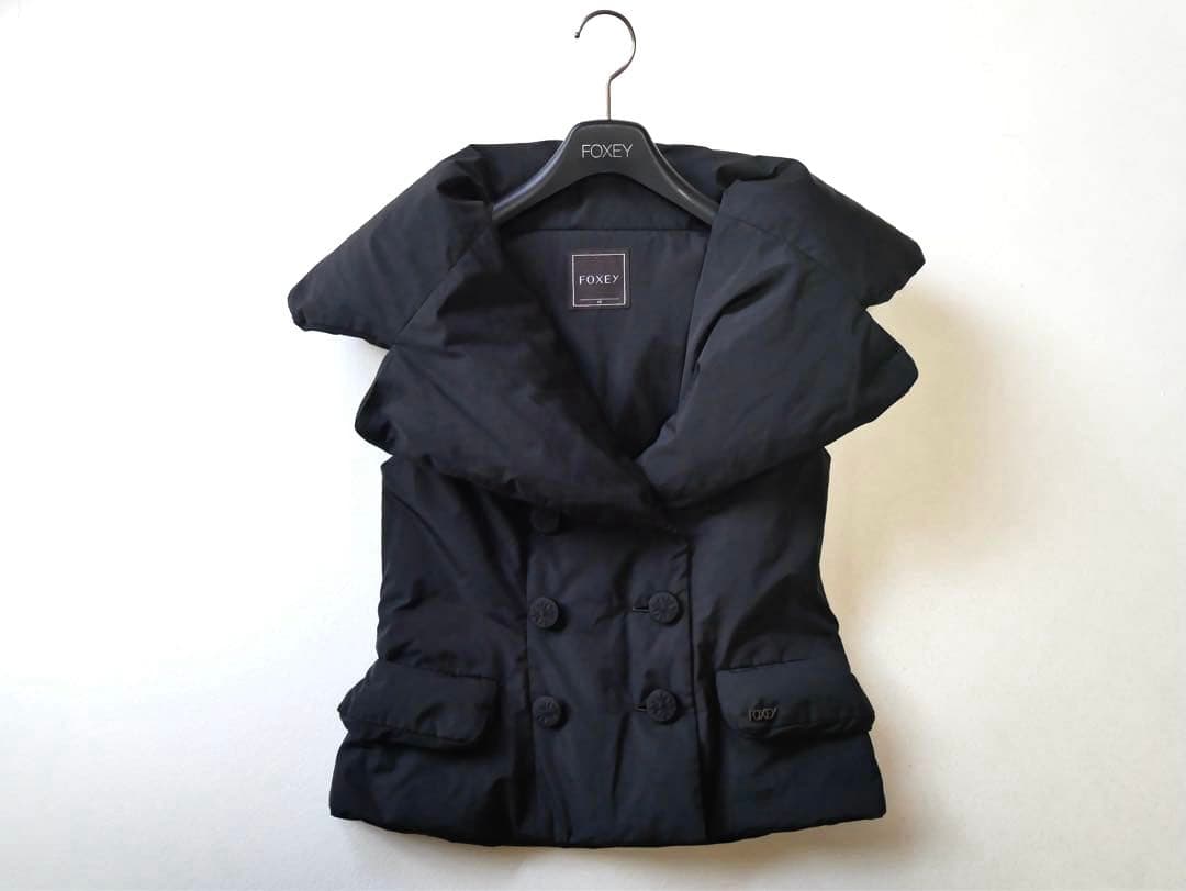 FOXEY フォクシー ダウンベスト サイズ40 黒