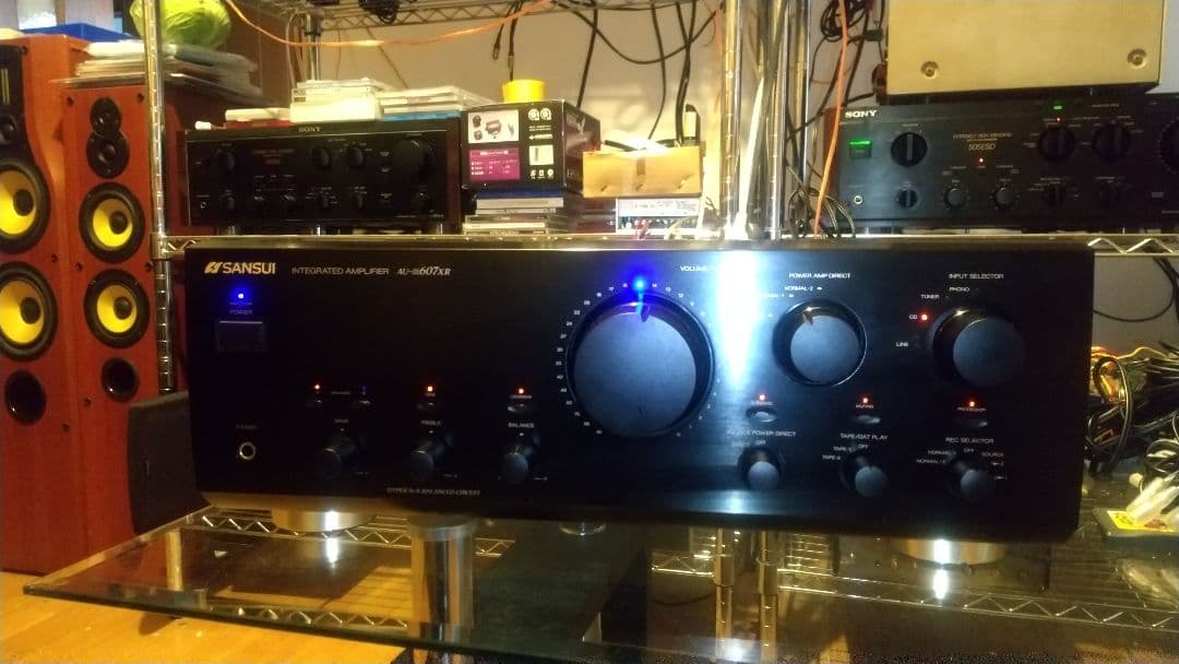 SANSUI AU-α607XR ステレオアンプ メンテナンス施工済み