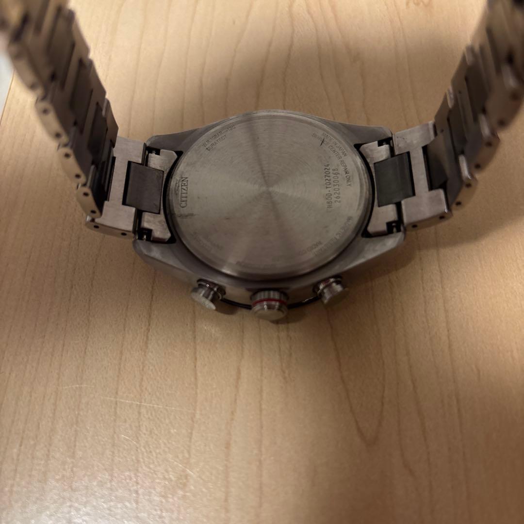 CITIZEN クロノグラフ 時計 ネイビー