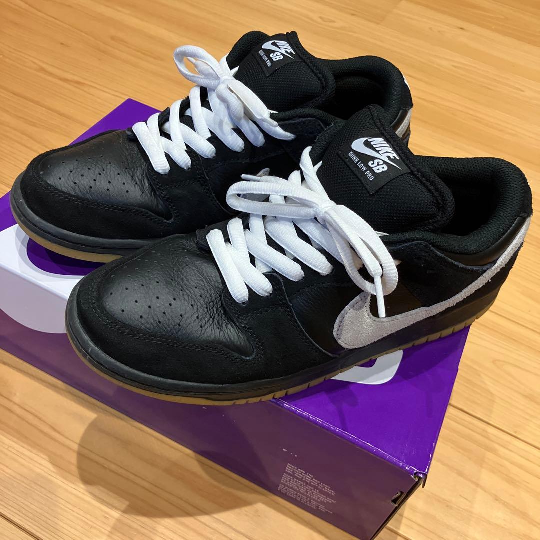 靴 dunk sb BLACKWHITE-BLACK US9