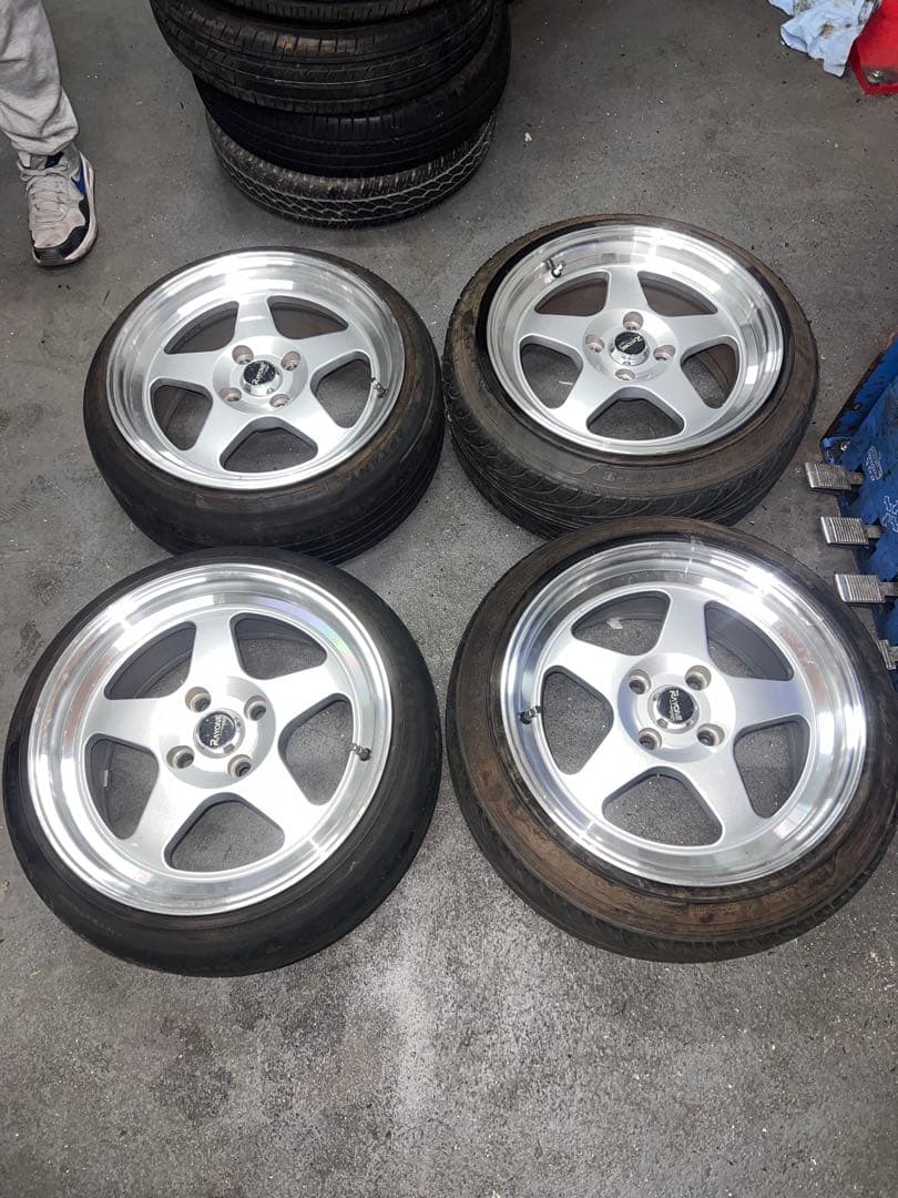 RAYONE 15インチ　7J+35 PCD100 4穴　深リム　美品