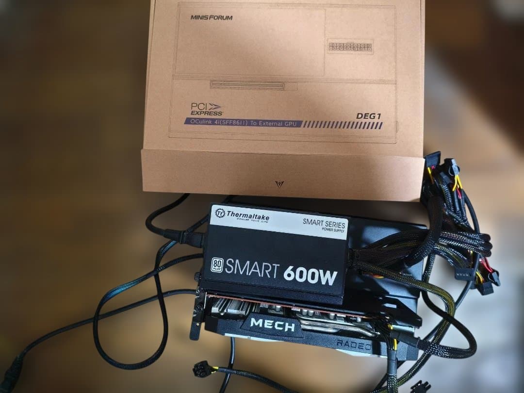 外付けGPUセット RX6600XT 8G 動作未確認