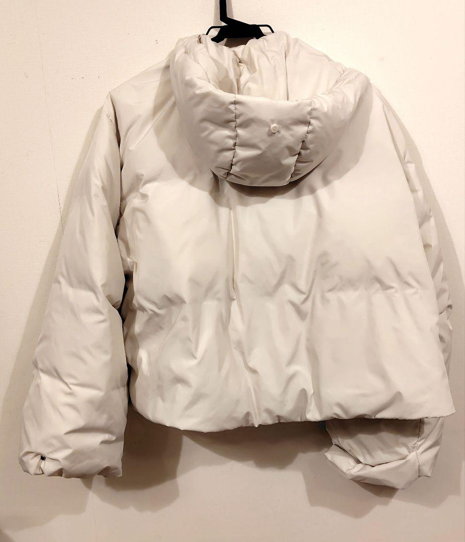 SNIDEL 西川フード ファーショートダウン ホワイト 1サイズ