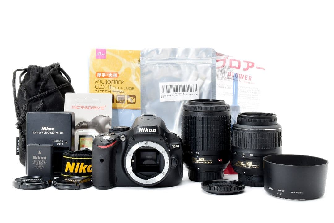 ショット数少✨美品✨Nikon D5100✨バリアングル✨手ブレ補正ダブルズーム