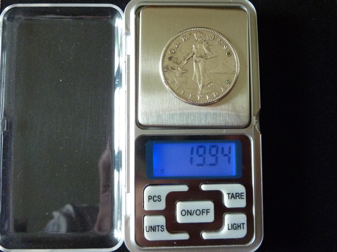 1908年 フィリピン 1ペソ 銀貨 古銭 希少