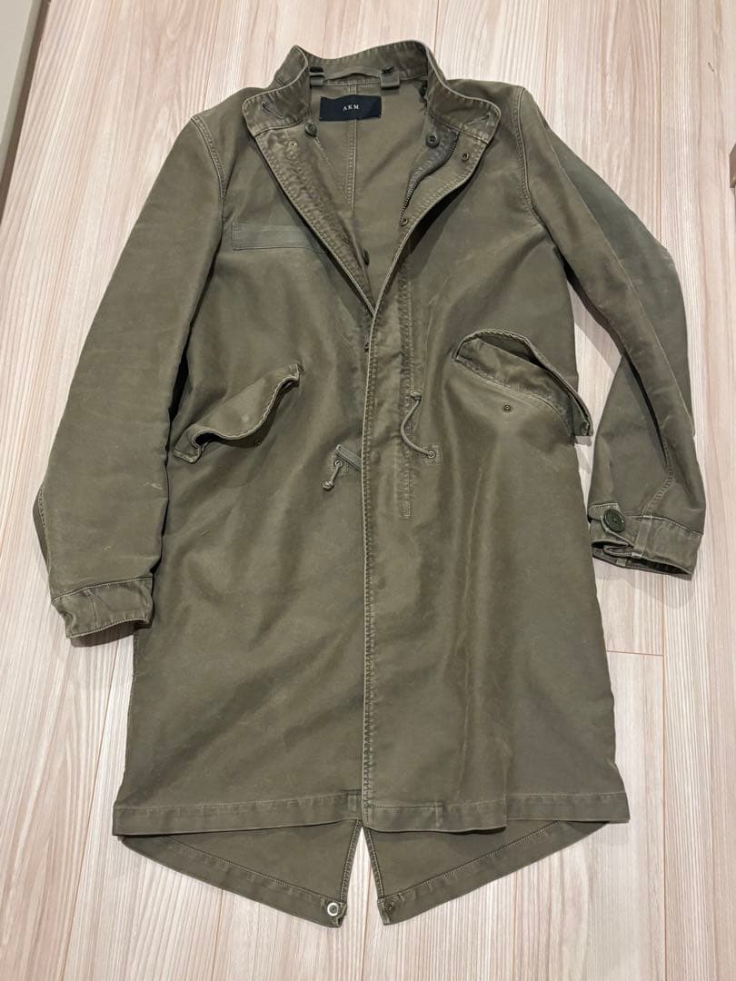 AKM フリース内張り モッズコート