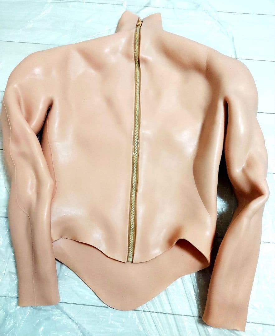 [EQAIWUJIE] 筋肉スーツ 腕のあるシリコーン胸筋 メンズL