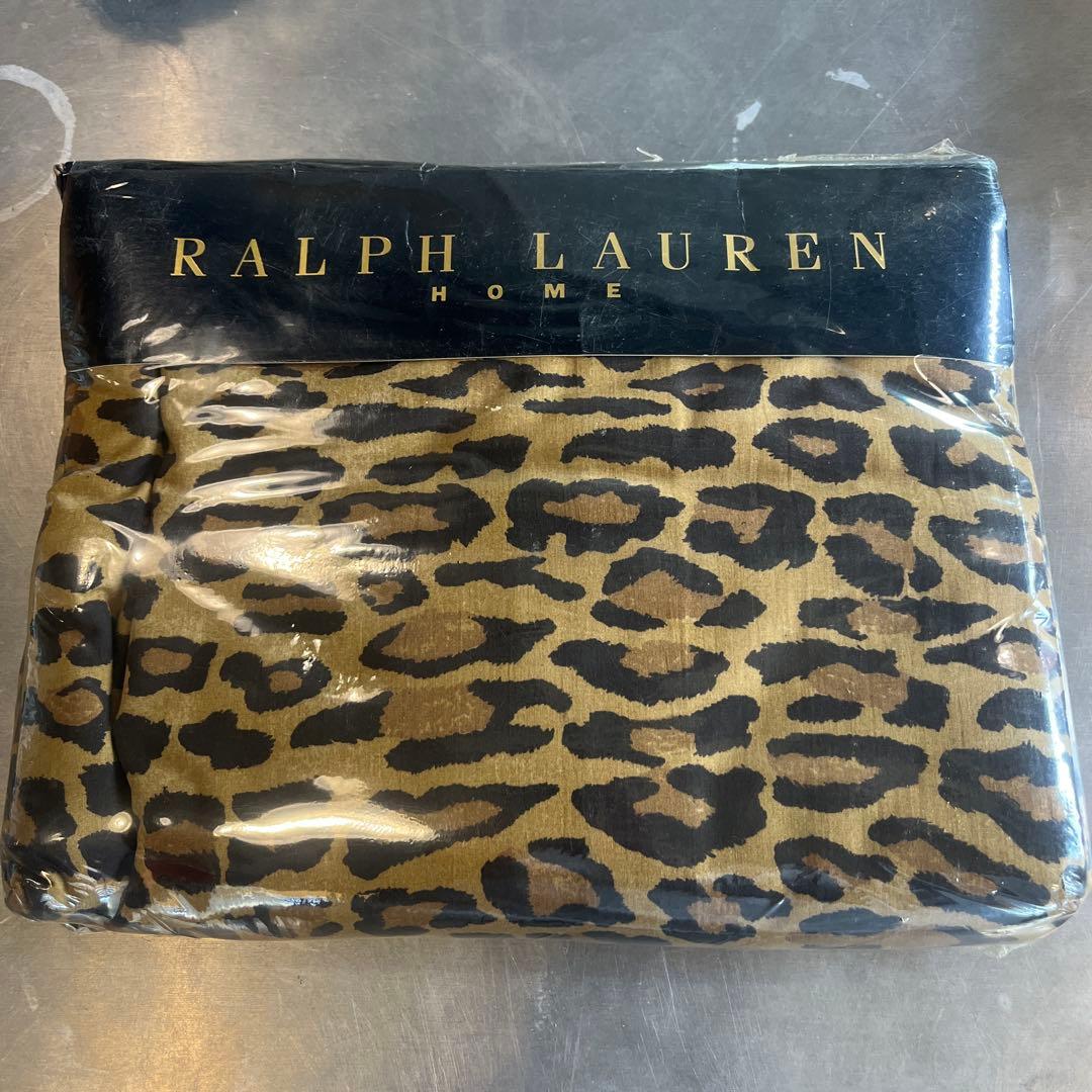 Ralph Lauren  ヒョウ柄ツインフラットシーツ