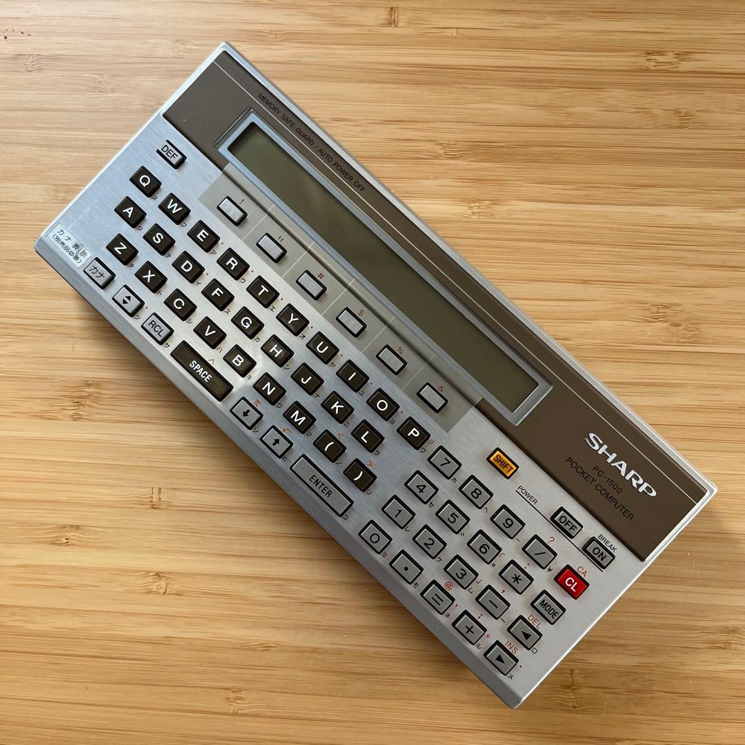 SHARP PC-1500 ポケットコンピュータ ポケコン 純正ケース付き 美品