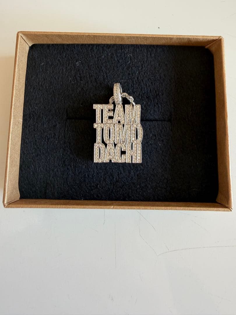 TEAM TOMODACHIネックレス　ジルコニアストーン有りタイプ。