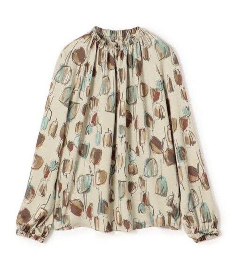 新品タグ付 TOMORROWLAND 2024AW フラワープリントブラウス