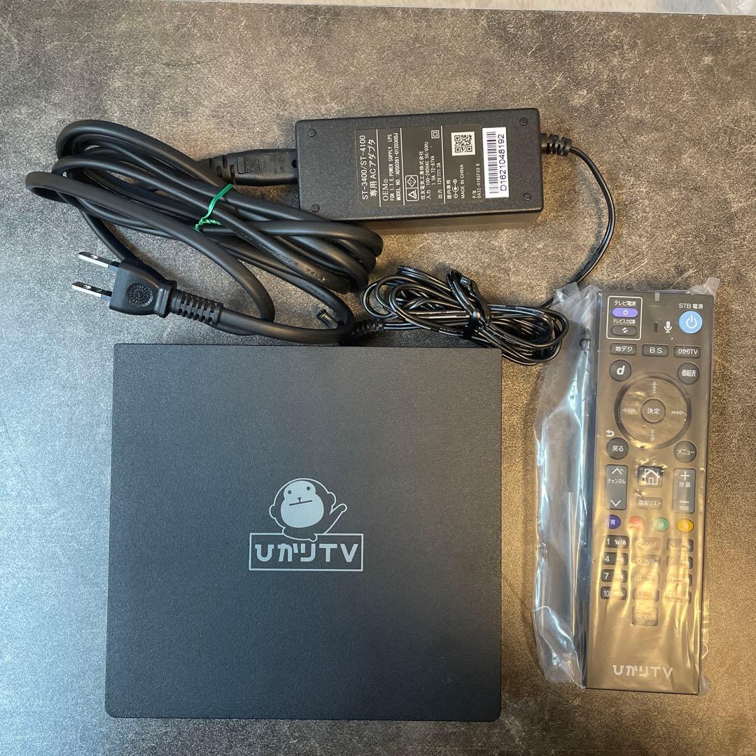 ひかりTV4K対応チューナーST-3400(本体・電源ケーブル・リモコン）