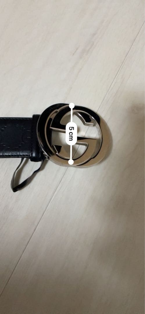 最終価格‼️ GUCCI グッチ ベルト 本革 黒 ダブルロッキングジー