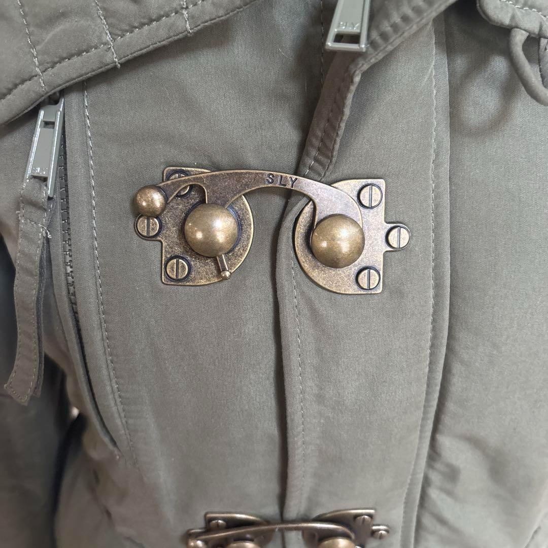 【美品】　SLY y2k ミリタリー　モッズコート　ファー　 N-3Bアーカイブ