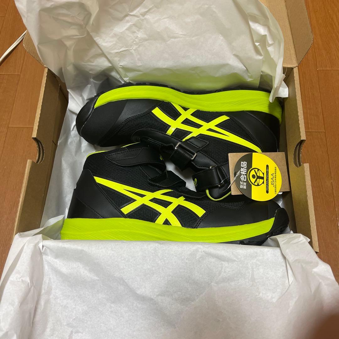 ASICS 安全靴 28.0cm ブラック/イエロー