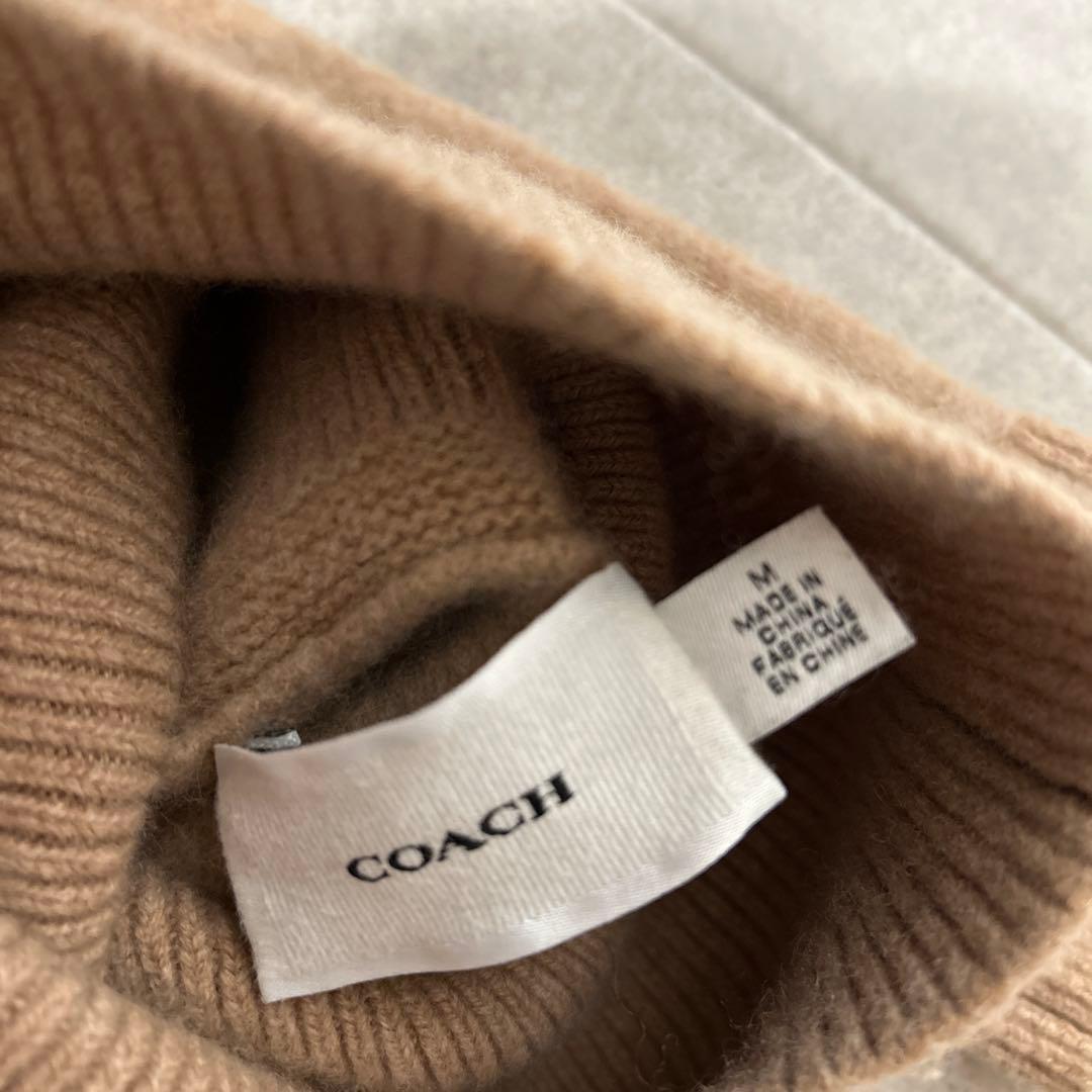 COACH ブラウン タートルネックセーター