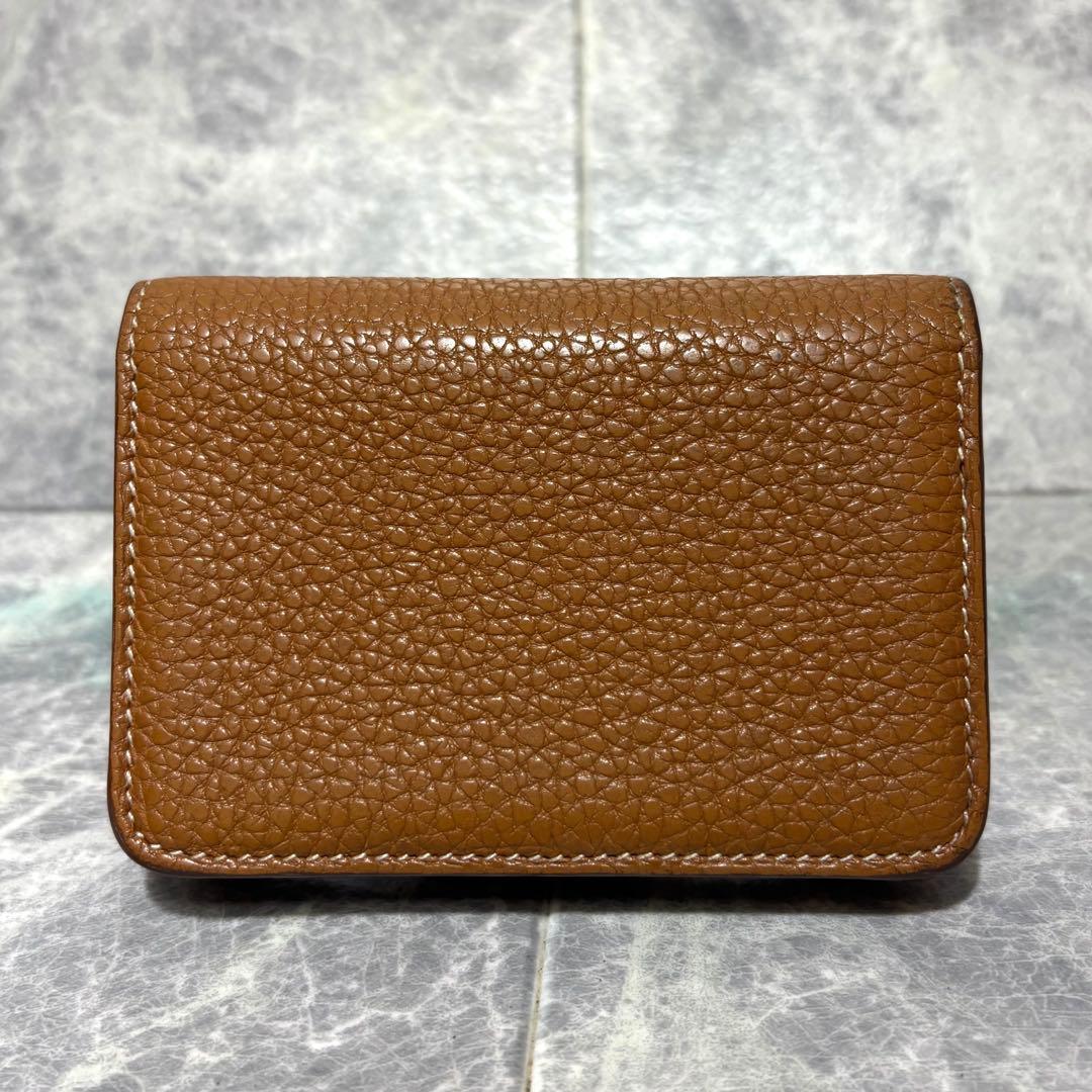 ⭐︎HERMES⭐︎ ドゴン　カードケース　ゴールド　ブラウン　名刺入れ　□L