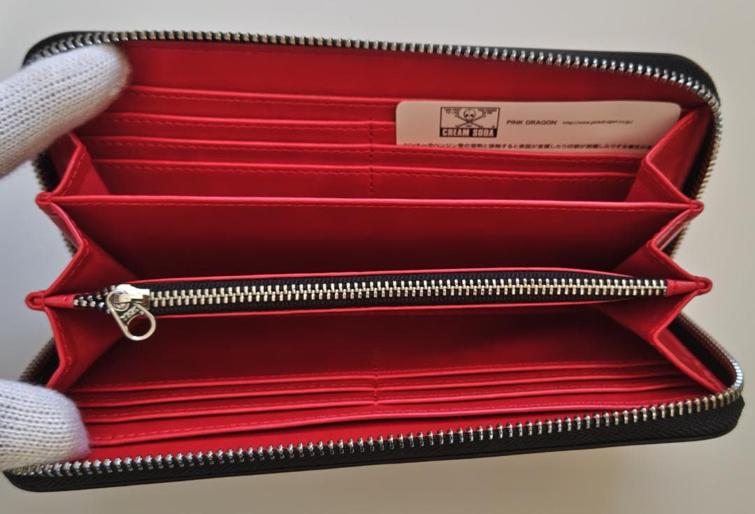 【新品】ピンクドラゴン / Cream Soda ファスナー ウォレット