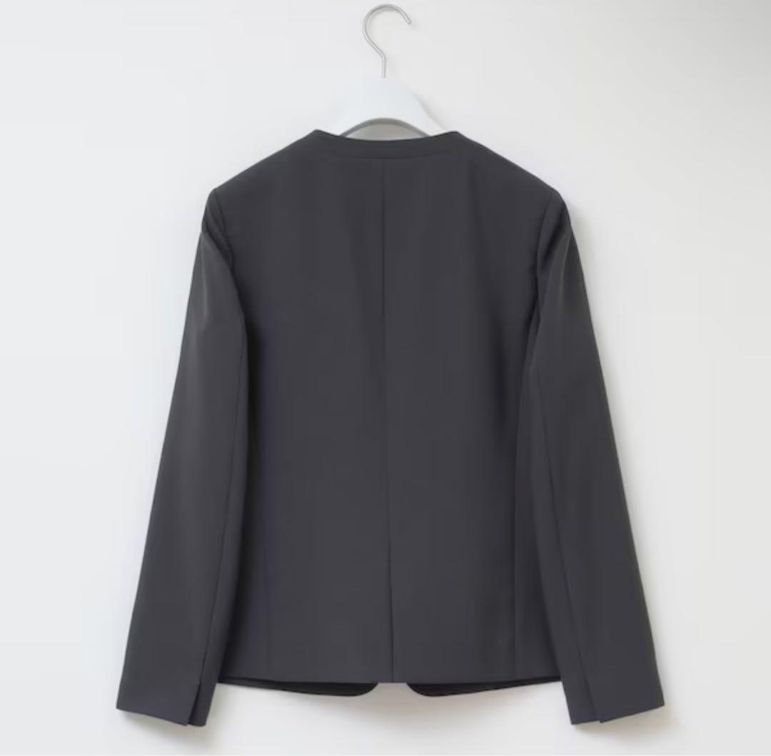 【美品】プラステ プレミアムオックス ノーカラー パンツ セットアップ 洗濯可