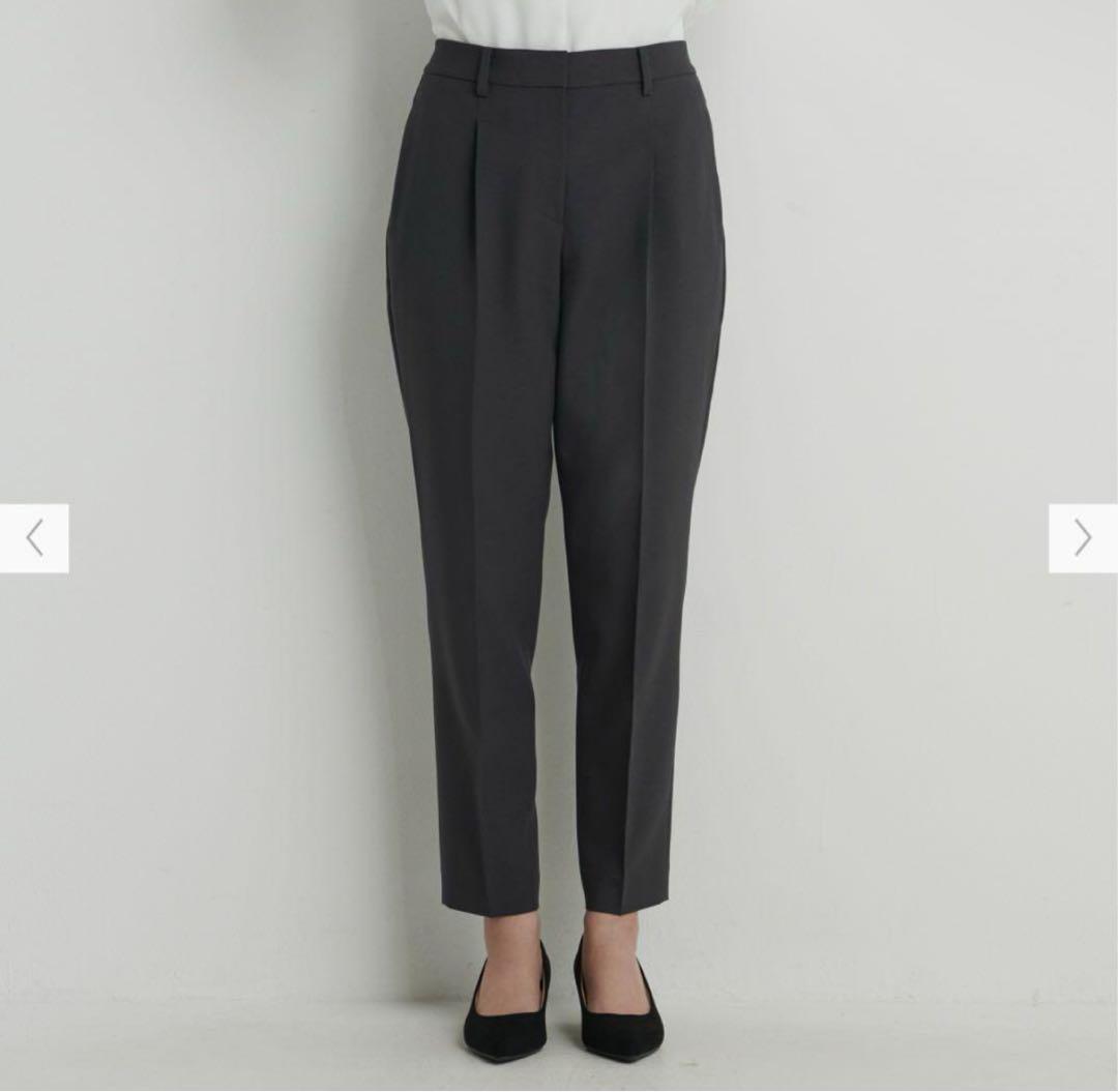 【美品】プラステ プレミアムオックス ノーカラー パンツ セットアップ 洗濯可