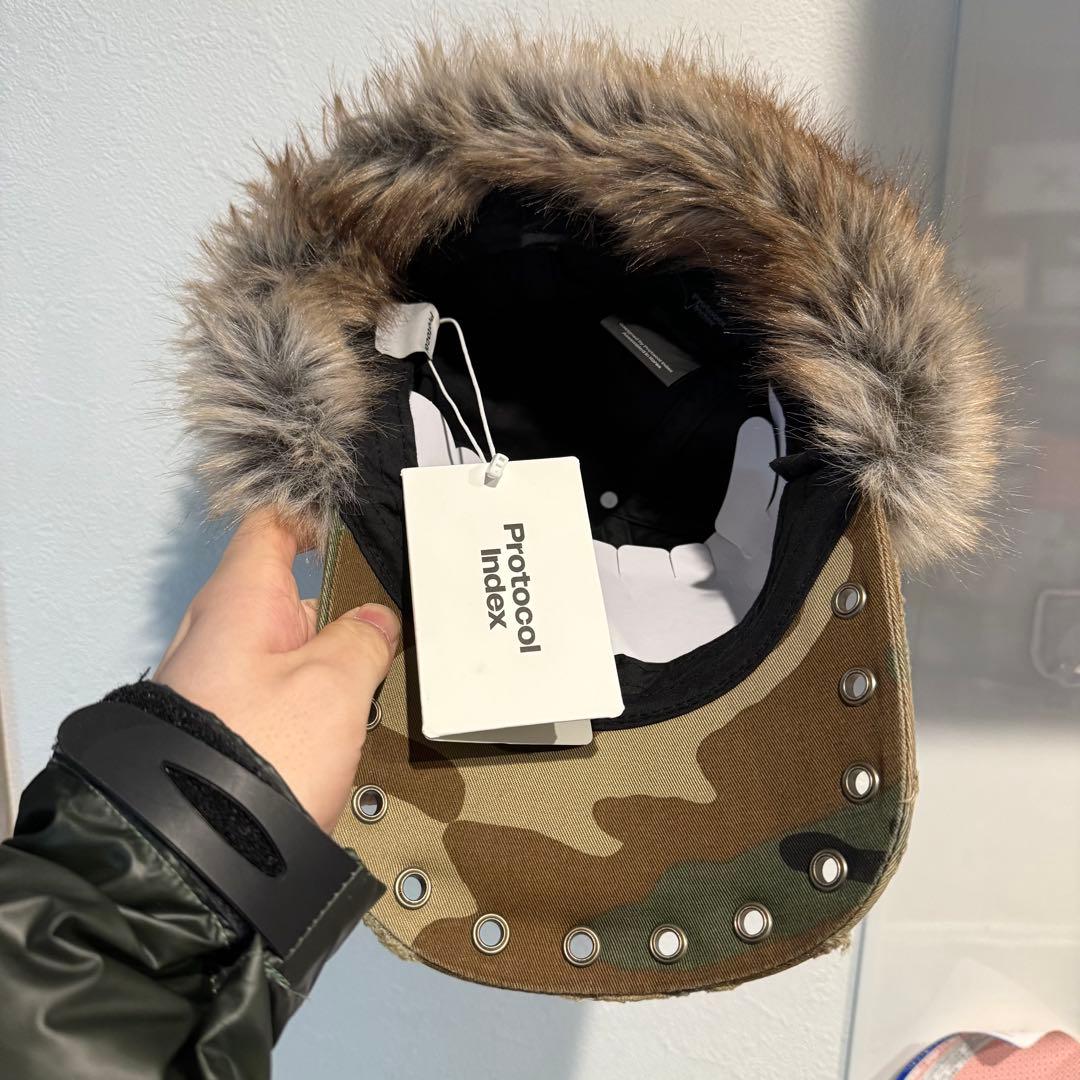 Protocol Index 迷彩ファーキャップ