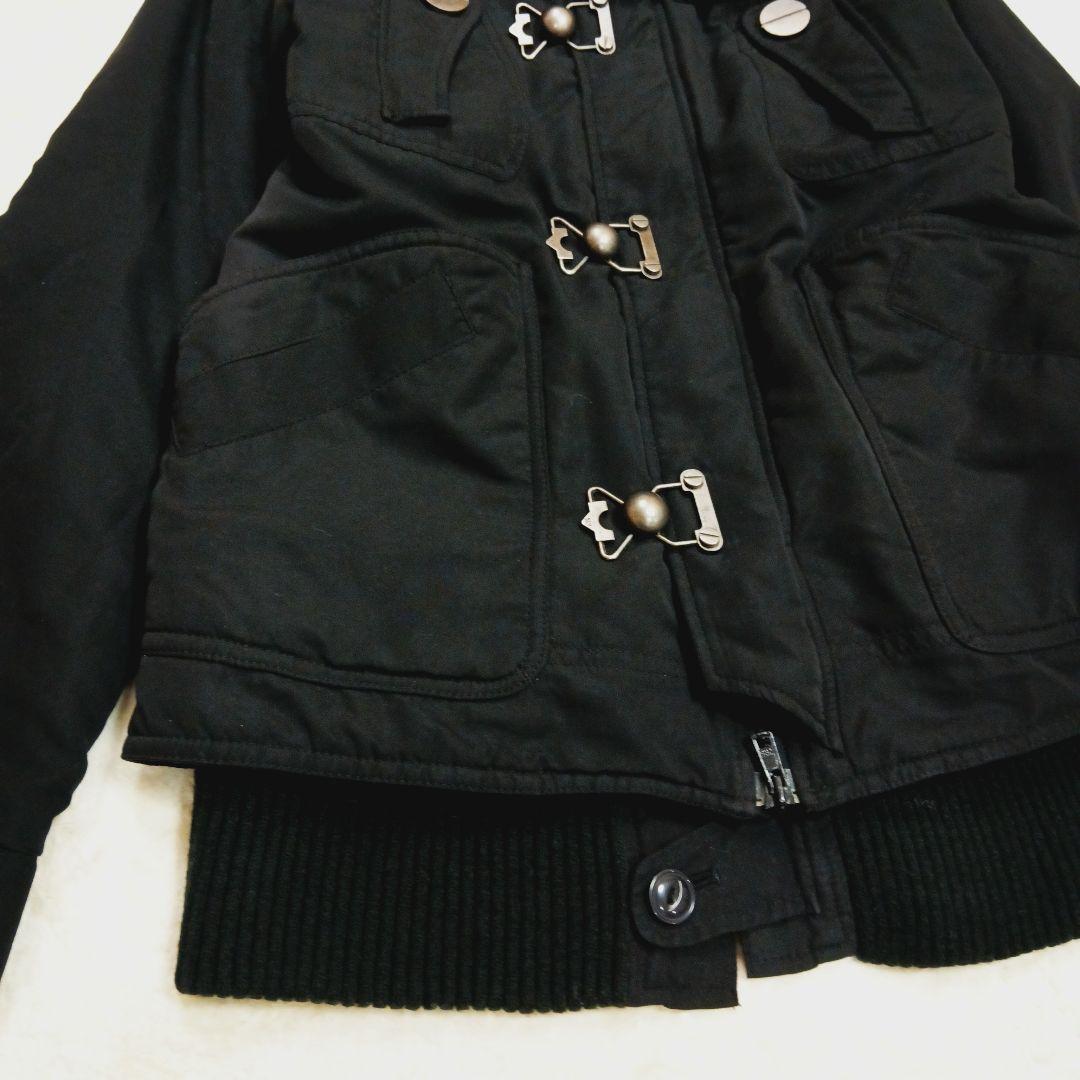 SLY スライ ラクーンファーモッズコート フェアリーグランジ ブラック Y2K