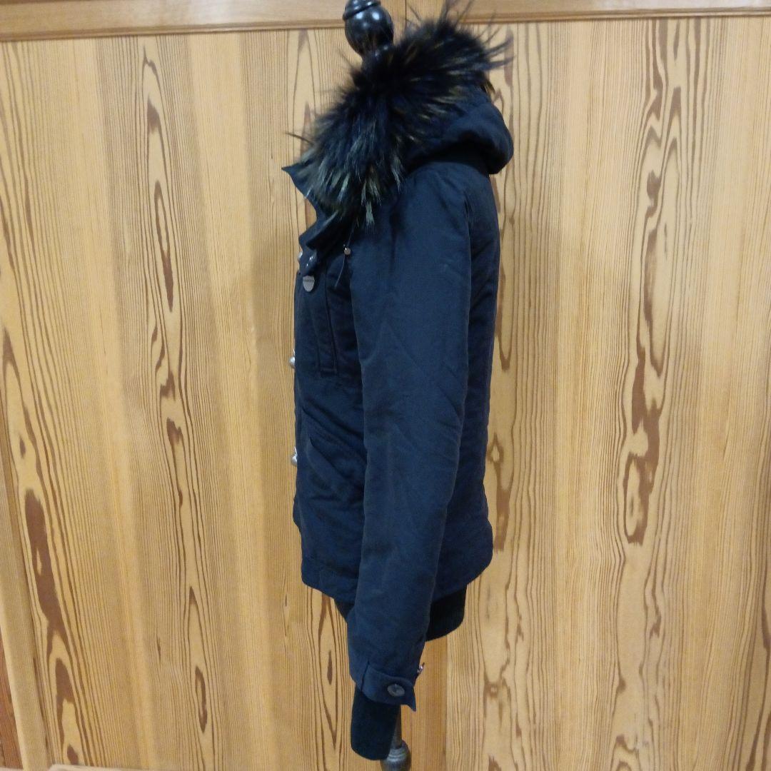 SLY スライ ラクーンファーモッズコート フェアリーグランジ ブラック Y2K