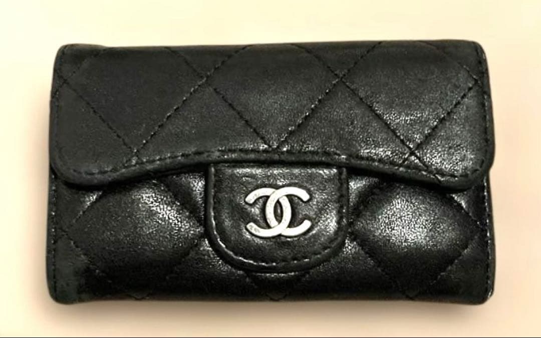【お値下げ】CHANEL シャネル ブラック キーケース キルティング
