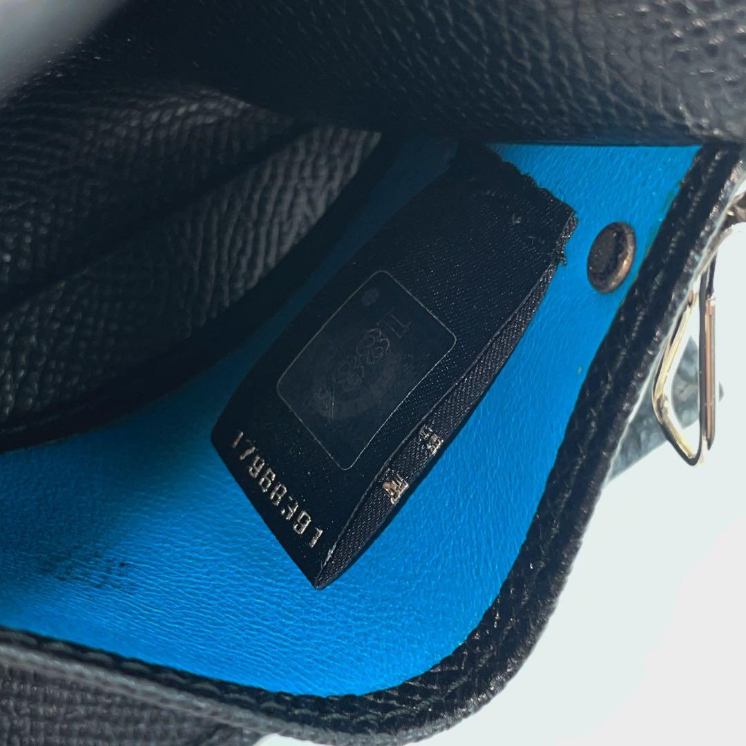 ブルガリ　6連キーケース　レザー　ブラック　サークルロゴ