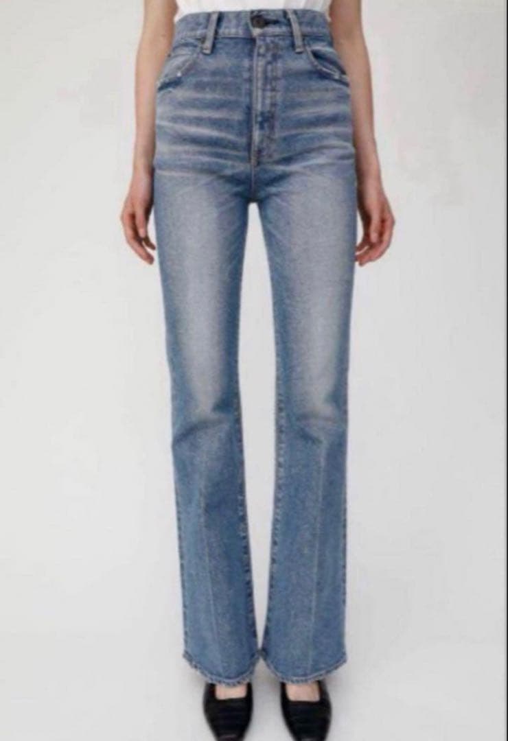 良品 マウジー MVS フレアデニム ストレッチ ブーツカット MOUSSY