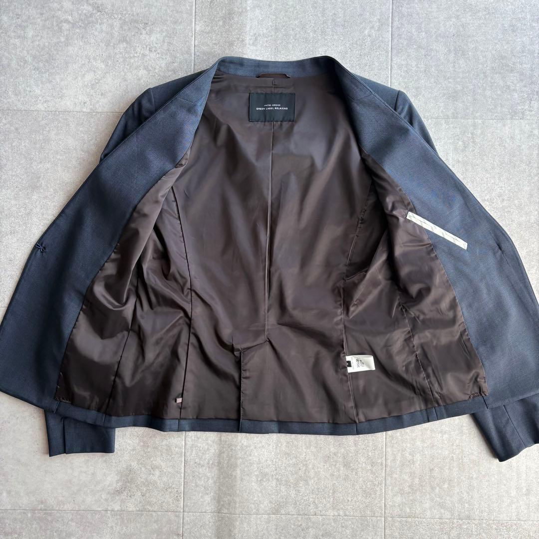 美品✨グリーンレーベルリラクシング カチリラ パンツスーツ ブルー 36