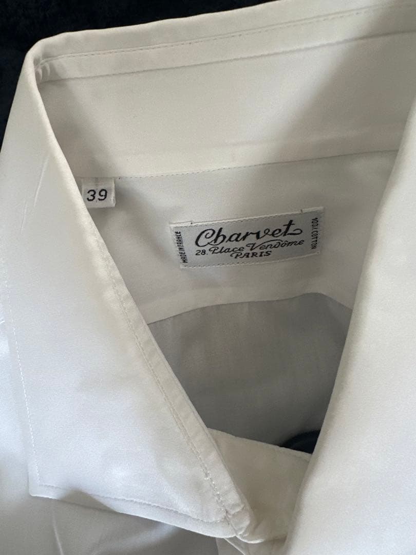 90s Charvet シャルベ シャツ フランス製 ヴィンテージ