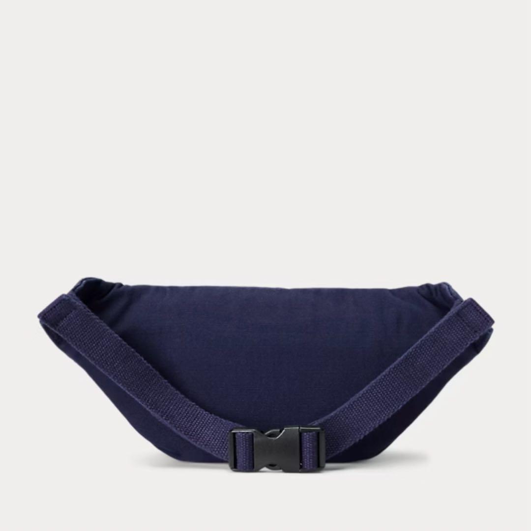 Polo Ralph lauren キャンバスウエストポーチ　ネイビー
