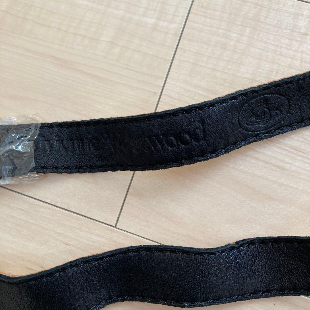 【タグ付き未使用】Vivienne Westwood ベルト 黒 金