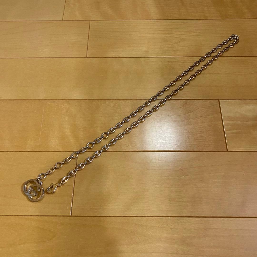 グッチ　GUCCI マリーナ チェーンベルト　ネックレス　インターロッキング 金