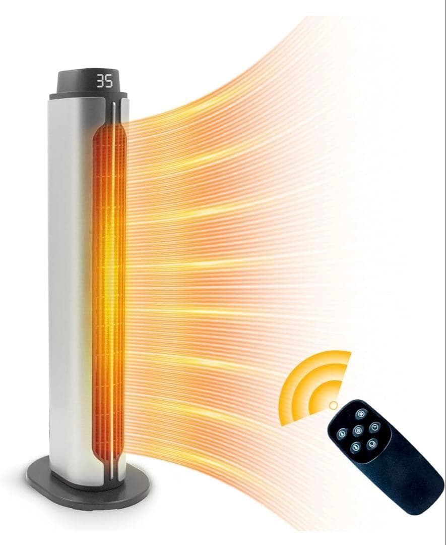 セラミックヒーター 速暖ヒーター【a2秒瞬間加熱 ECO省エネ 冷暖兼用