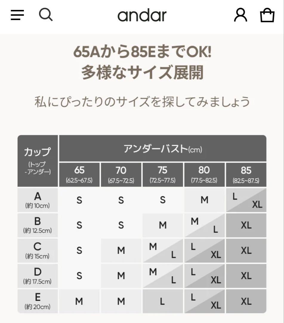 アンダール オールフィットブラ Mサイズ 新品未使用　3セット