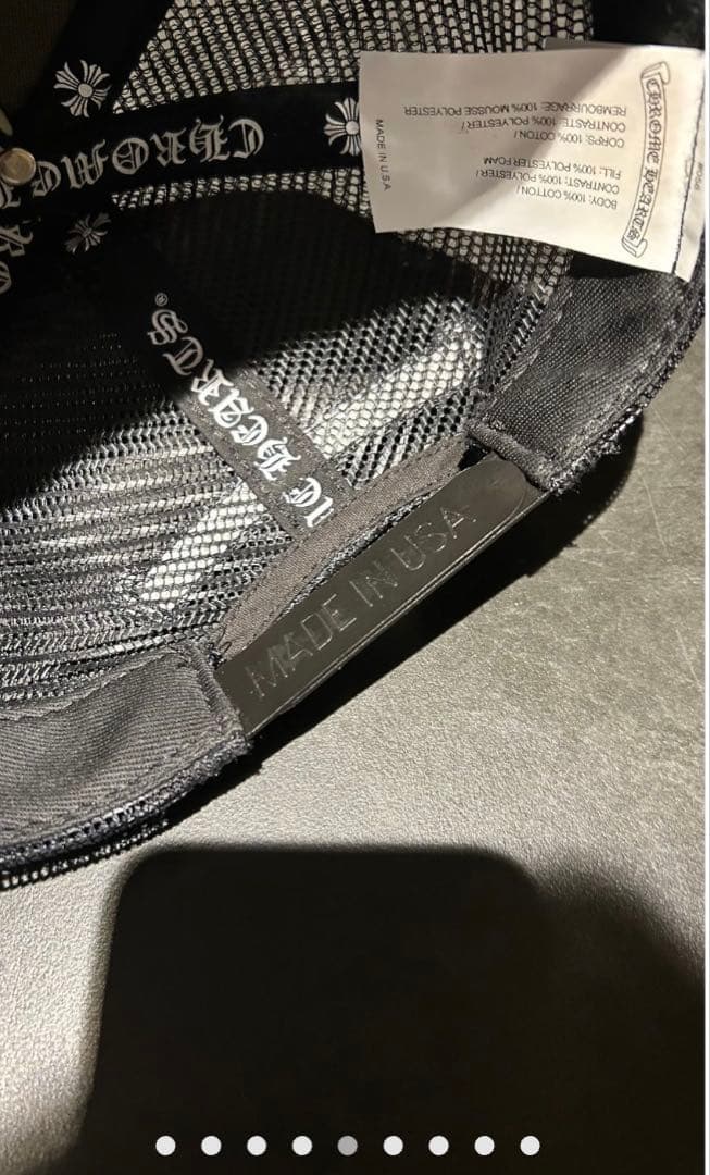 CHROME HEARTS キャップ 黒