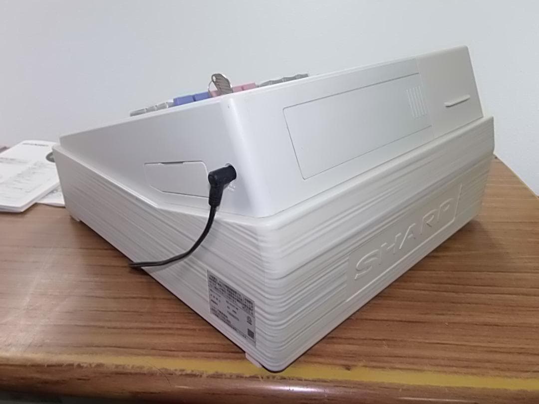 白217設定無料横型領収証シャープ８部門インボイスレジスターXE-A147