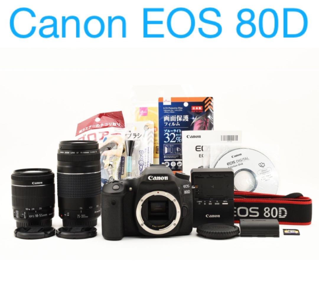 Canon EOS 80D/約2420万画素/標準&望遠ダブルレンズセット