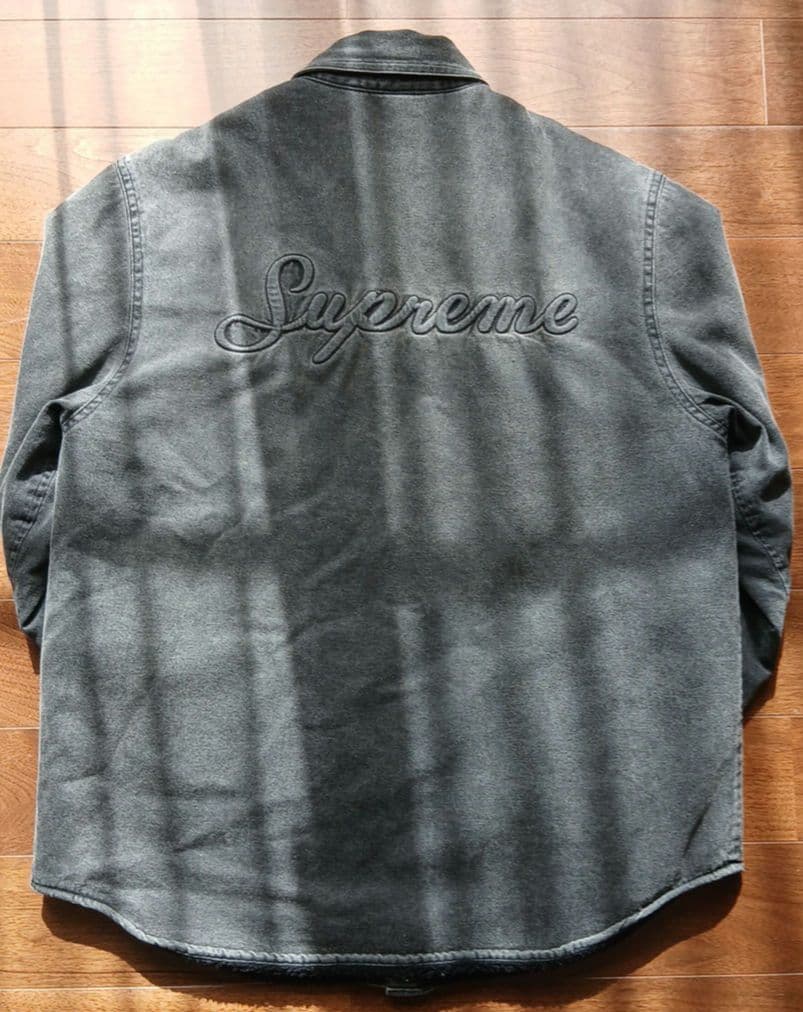 Supreme グレー デニムシャツ