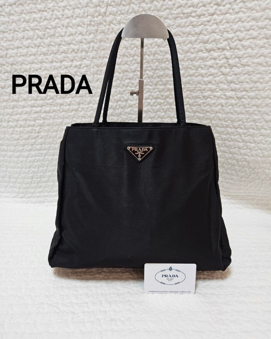 ✨美品✨PRADA ハンドバッグ トートバッグ テスート 黒 ナイロン