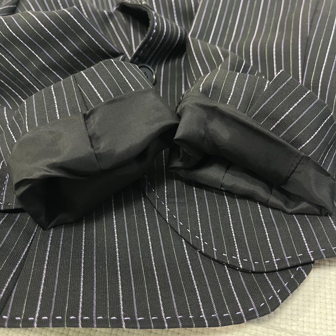 ポールスミス　ブラック　スーツ　セットアップ　ストライプ　40 花柄　黒　L