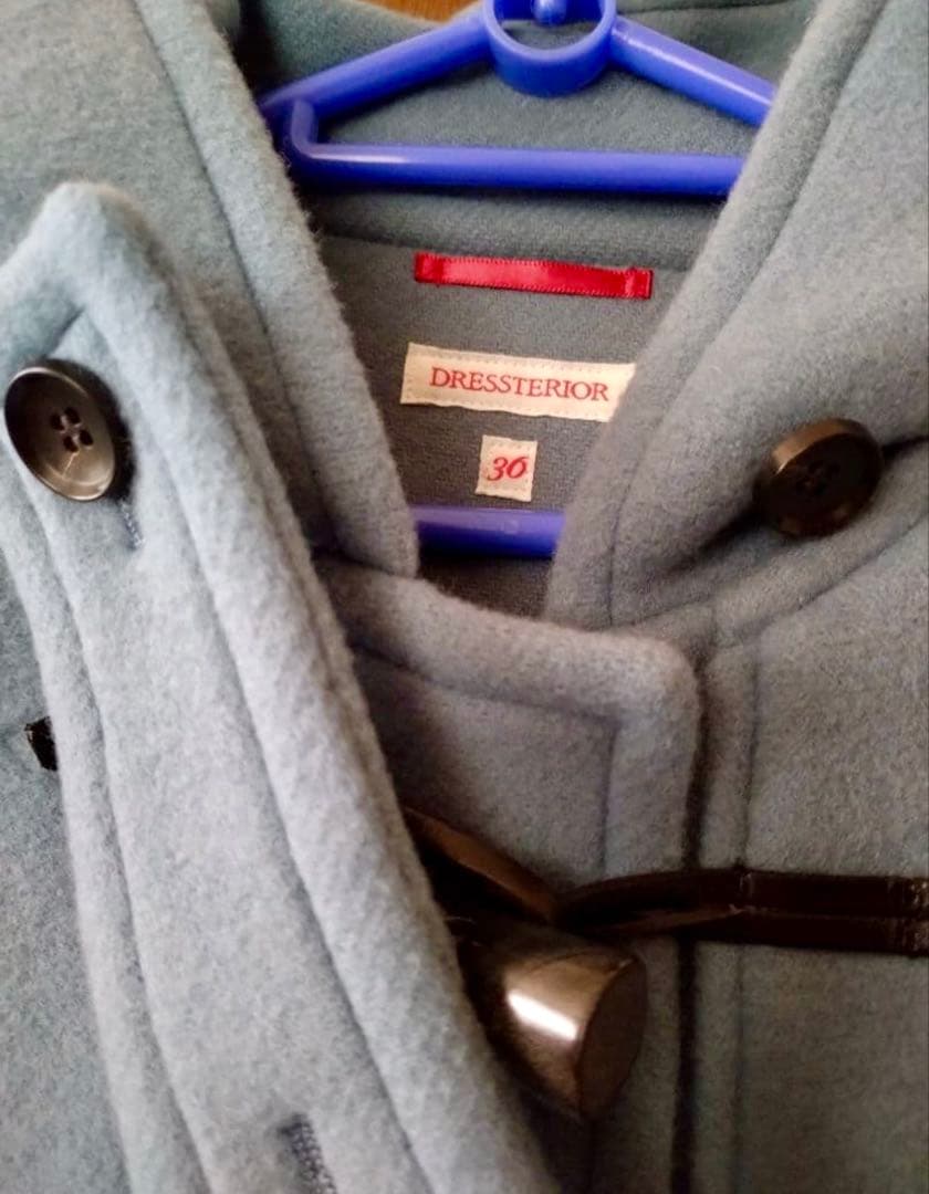 DRESSTERIOR ライトブルー ダッフルコート サイズ36 新品同様